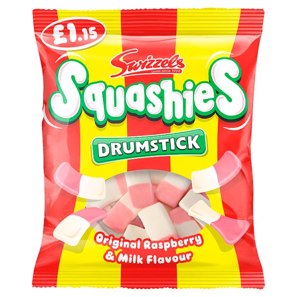 Swizzels Squashies Original Raspberry & Milk 120g