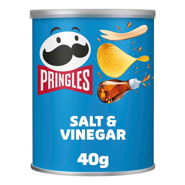 Pringles Salt & Vinegar Snacking Crisps 40g