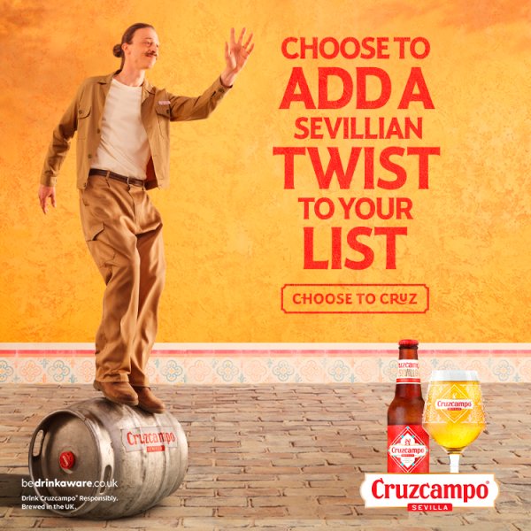 Cruzcampo Sevilla Lager Beer Can 4x568ml