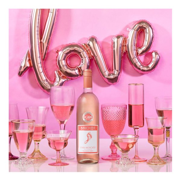 Barefoot Pink Moscato Rosé Wine 75cl