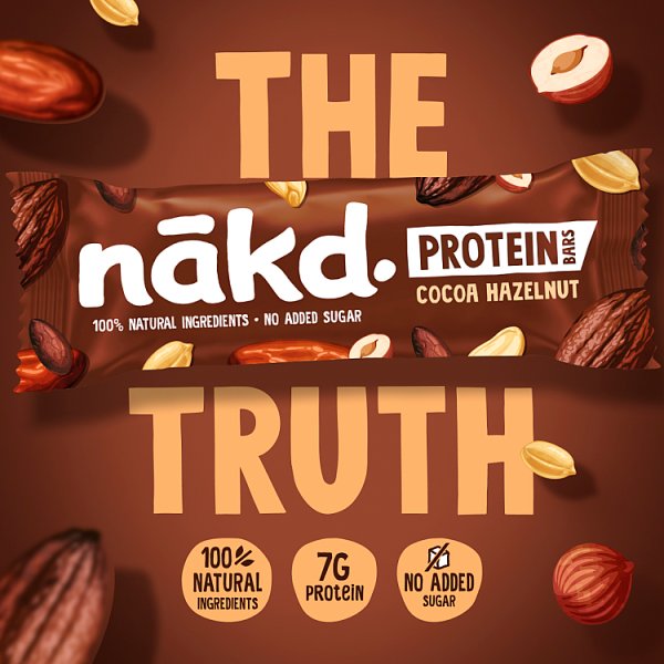 nakd. Protein Cocoa Hazelnut Fruit & Nut Bar 45g