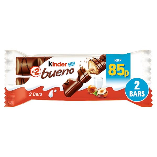 Kinder Bueno Milk and Hazelnuts 2 Pieces 39g