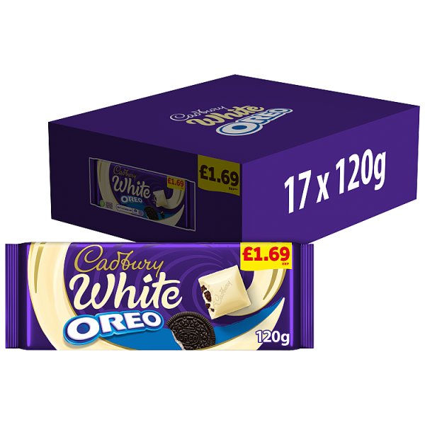 Cadbury Oreo White Chocolate 120g