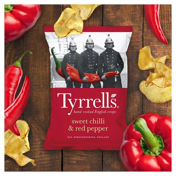 Tyrrells Sweet Chilli & Red Pepper Sharing Crisps 150g