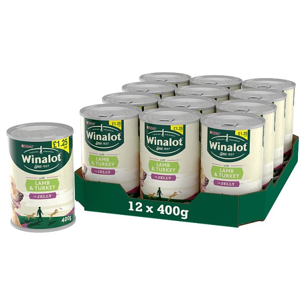 WINALOT Classics Mixed in Jelly Turkey & Lamb Wet Dog Food 400g