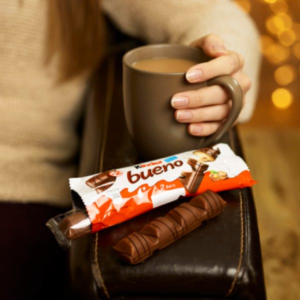 Kinder Bueno Milk and Hazelnuts 2 Pieces 39g