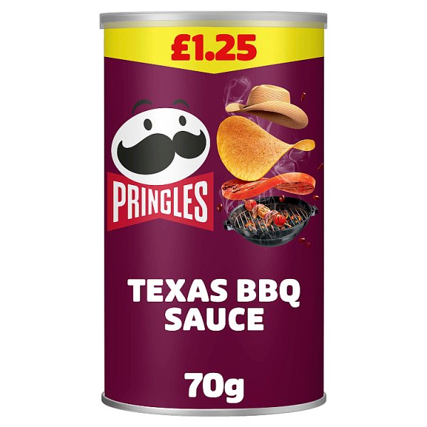 Pringles Texas BBQ Snacking Crisps 70g