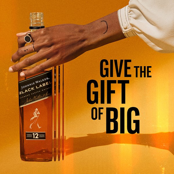 Johnnie Walker Black Label Blended Scotch Whisky 40% vol 70cl