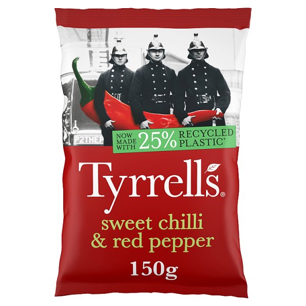 Tyrrells Sweet Chilli & Red Pepper Sharing Crisps 150g