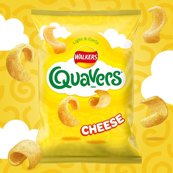 Walkers Quavers Cheese Grab Bag Crisps 34g