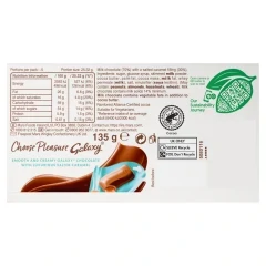 Galaxy Salted Caramel & Milk Chocolate Block Bar 135g