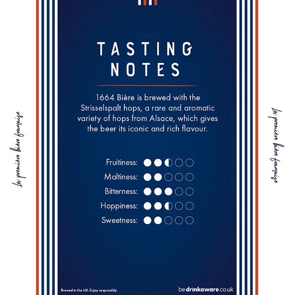 Kronenbourg 1664 Biere Beer Lager 4x568ml Pint Cans