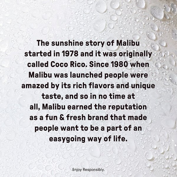 Malibu Original White Rum with Coconut Flavour 1L