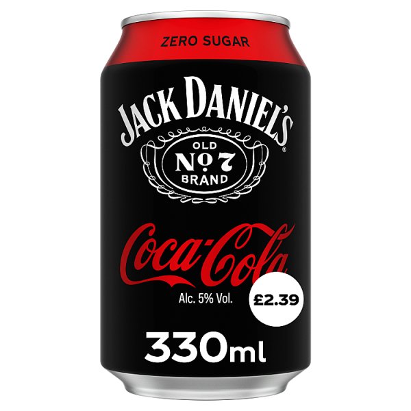Jack Daniel's and Coca-Cola Zero 330ml