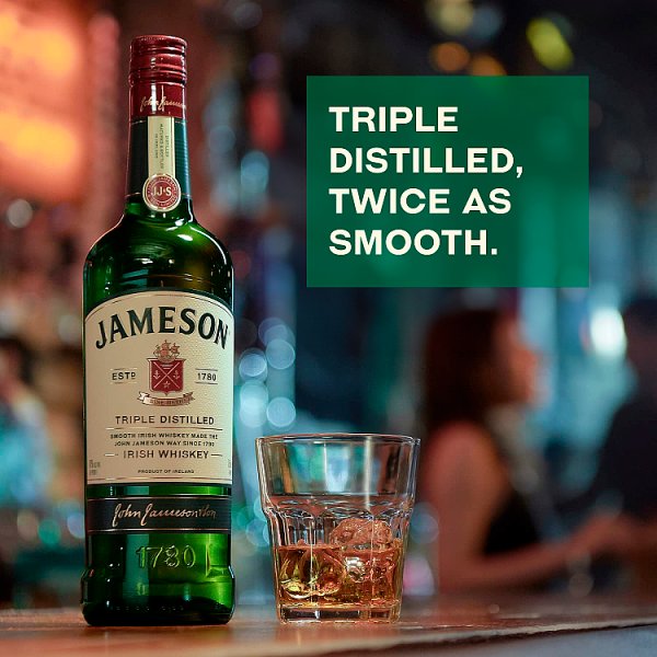 Jameson Triple Distilled Blended Irish Whiskey 70cl