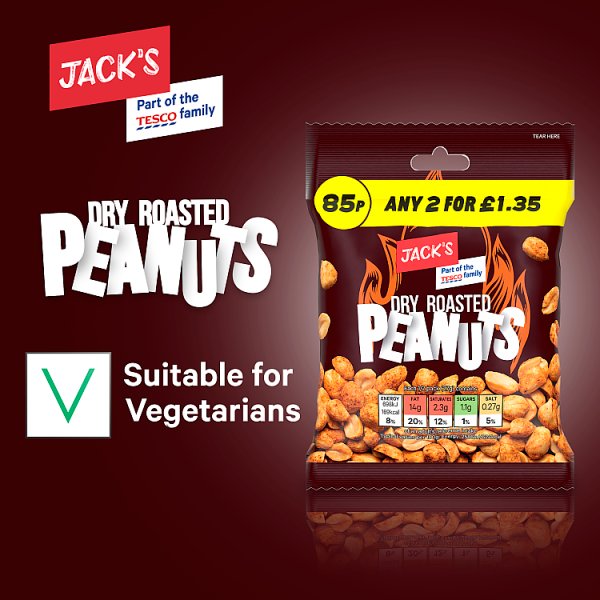 Jack's Dry Roasted Peanuts 55g