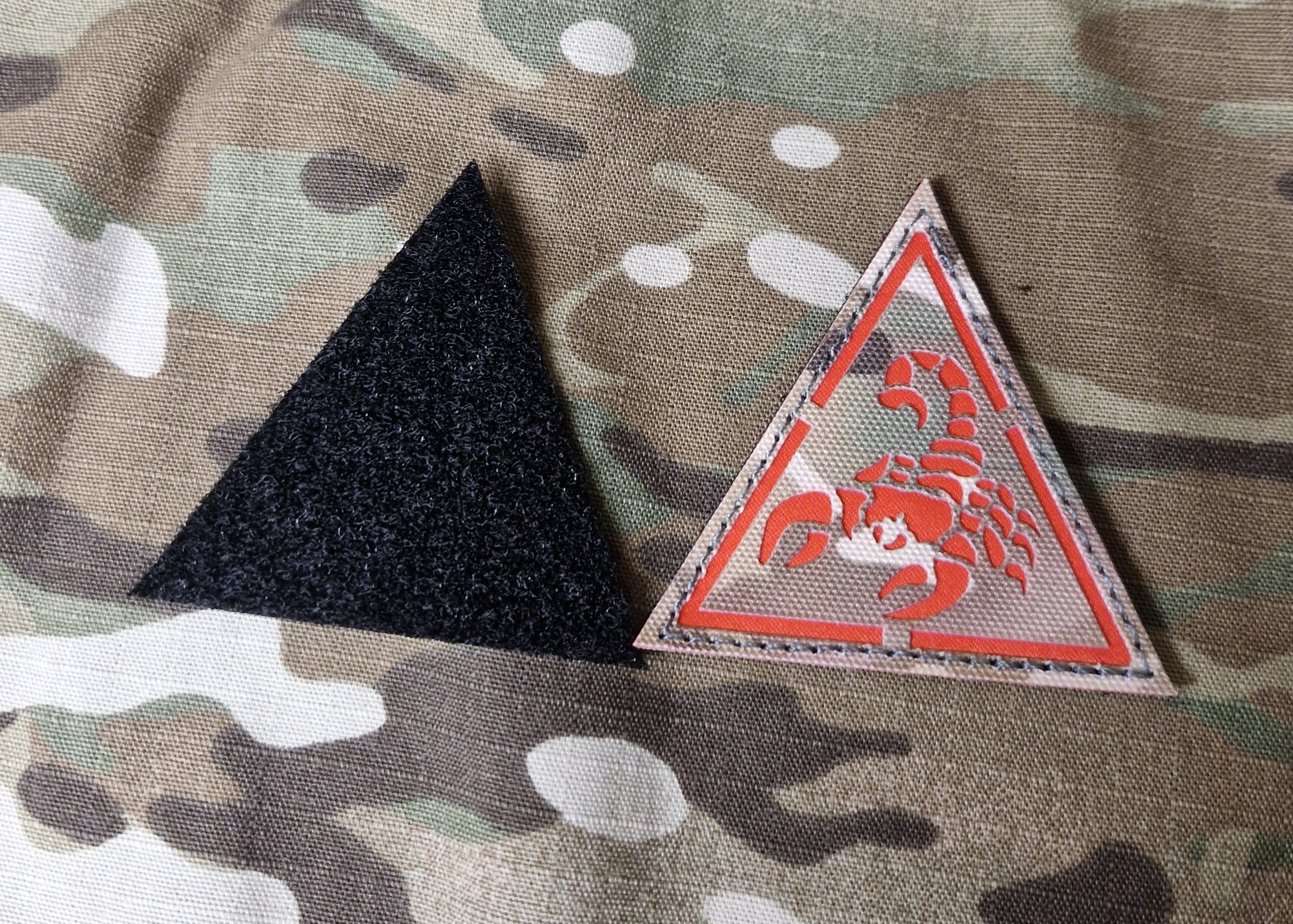 DRS BCT TRF Red Scorpion Camo Patch