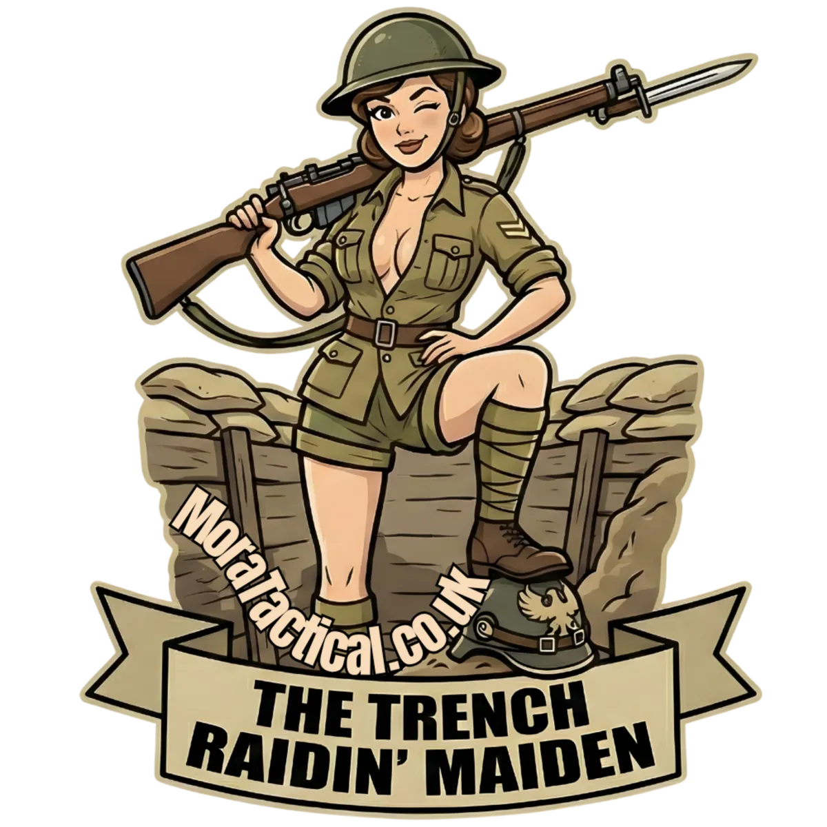 Trench Raidin Maiden Sticker