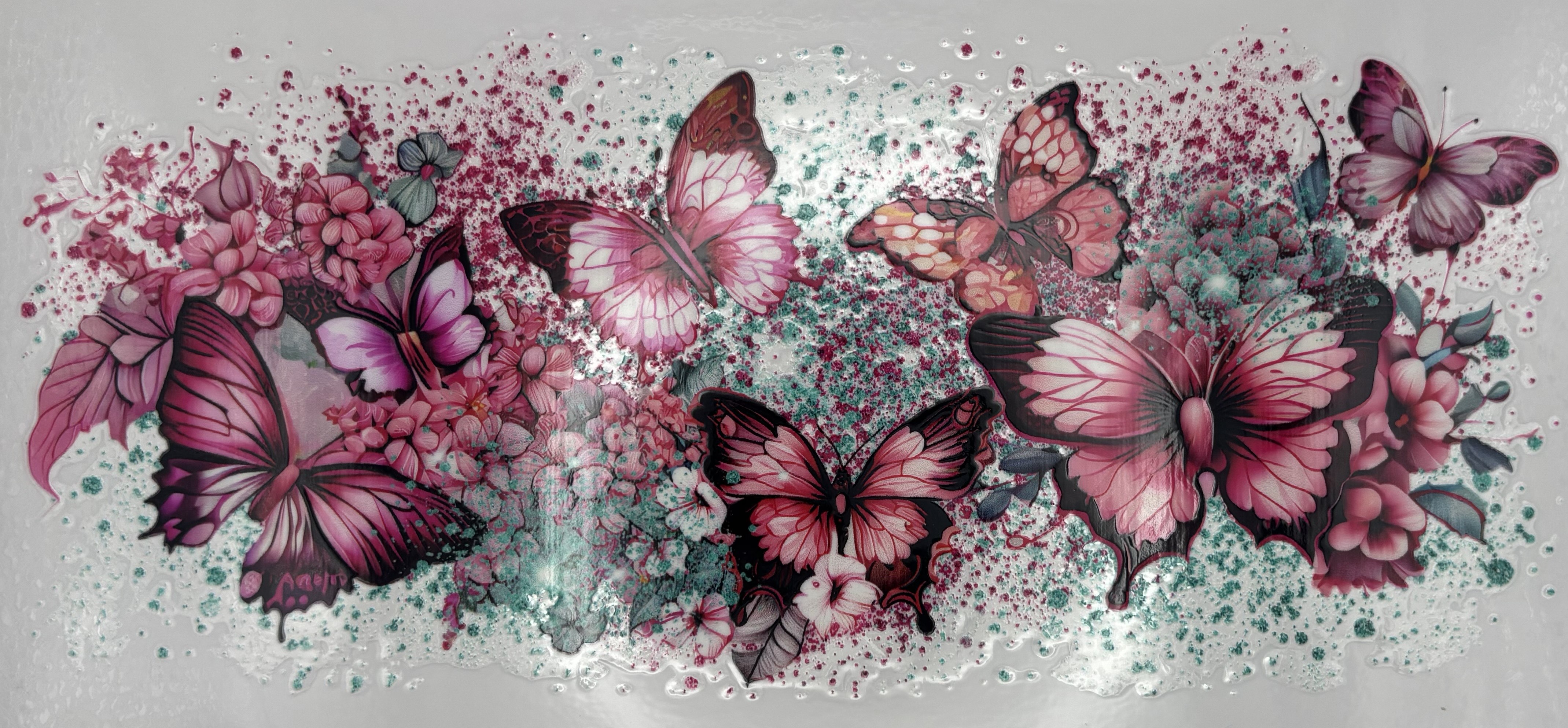 PINK BUTTERFLY WRAP 160z