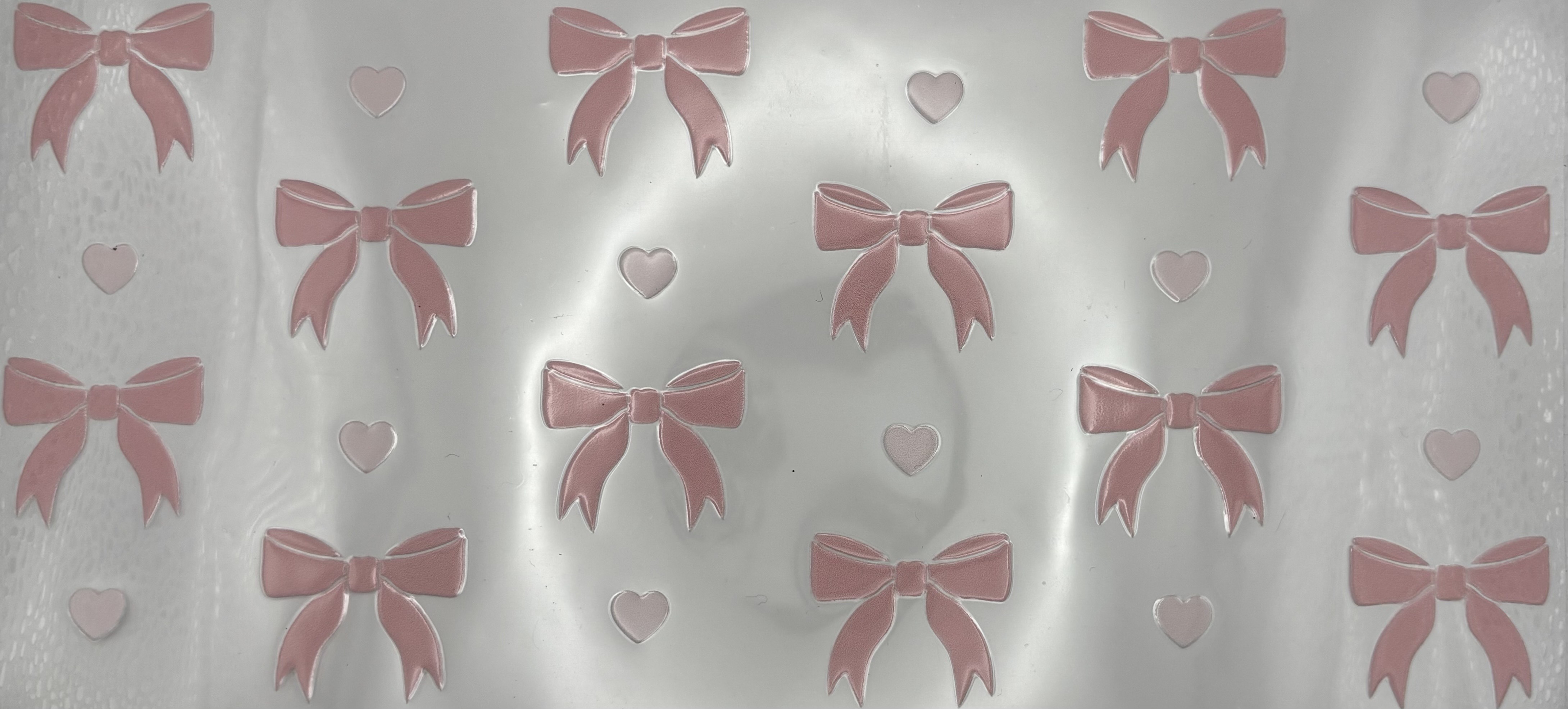 PINK BOWS & HEARTS WRAP 16oz