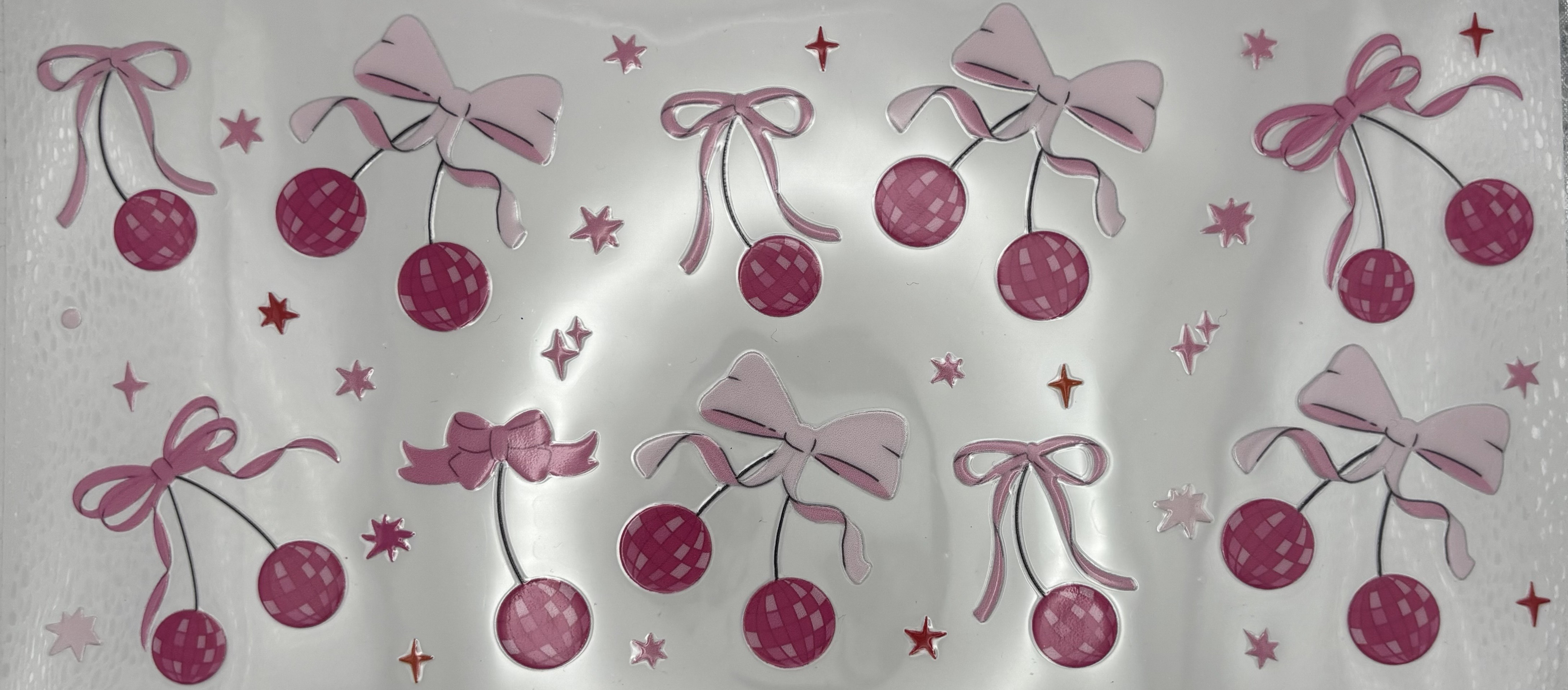 PINK BOW DISCO WRAP 16oz