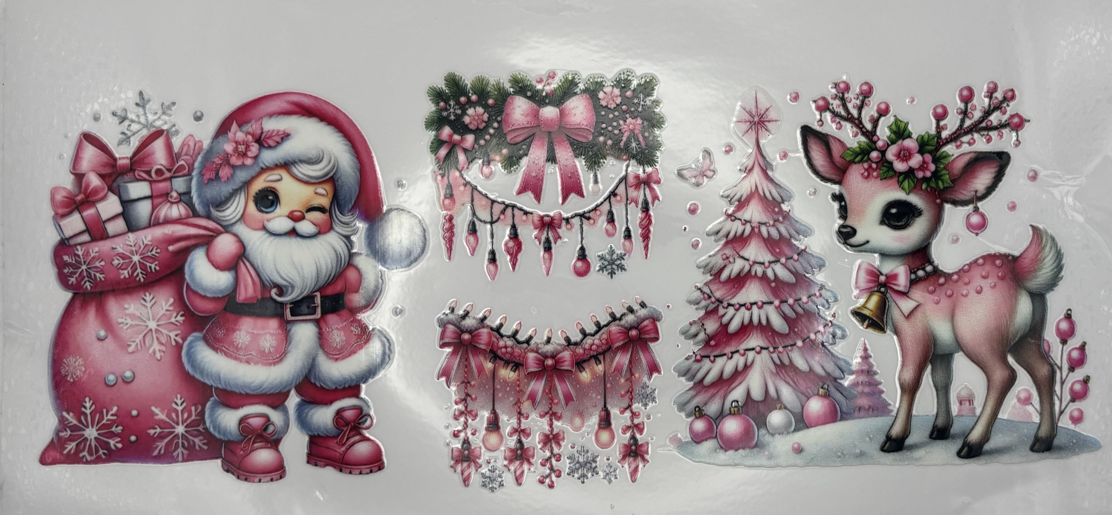 PINK SANTA WRAP 16oz