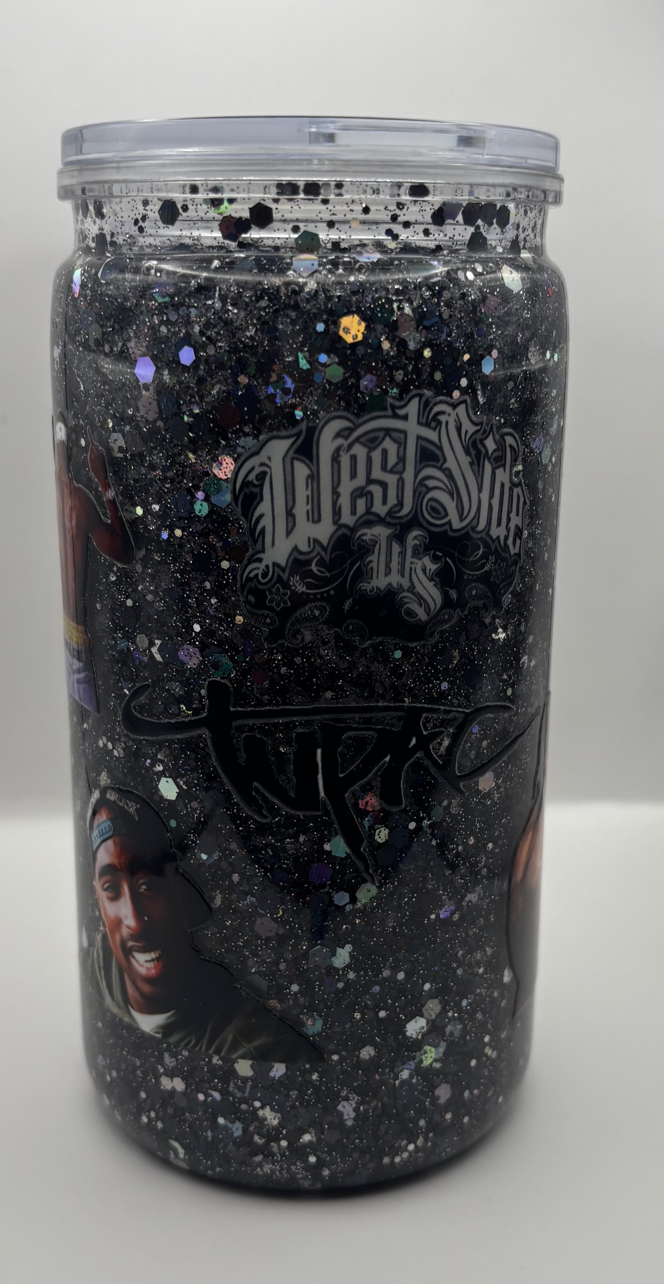 Tupac Acrylic Snow Globe 16oz