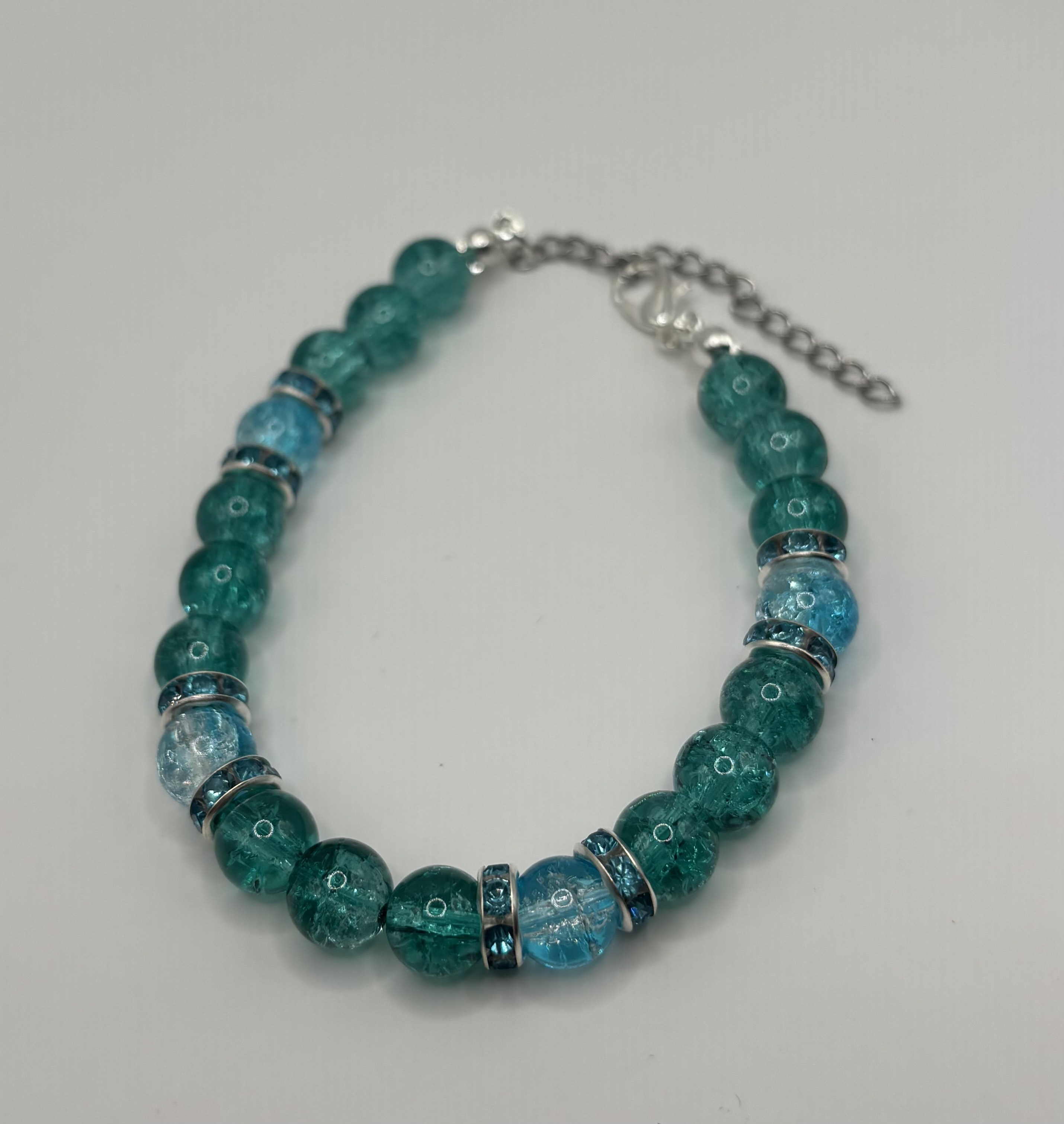 Glass Bead Emerald Bracelet