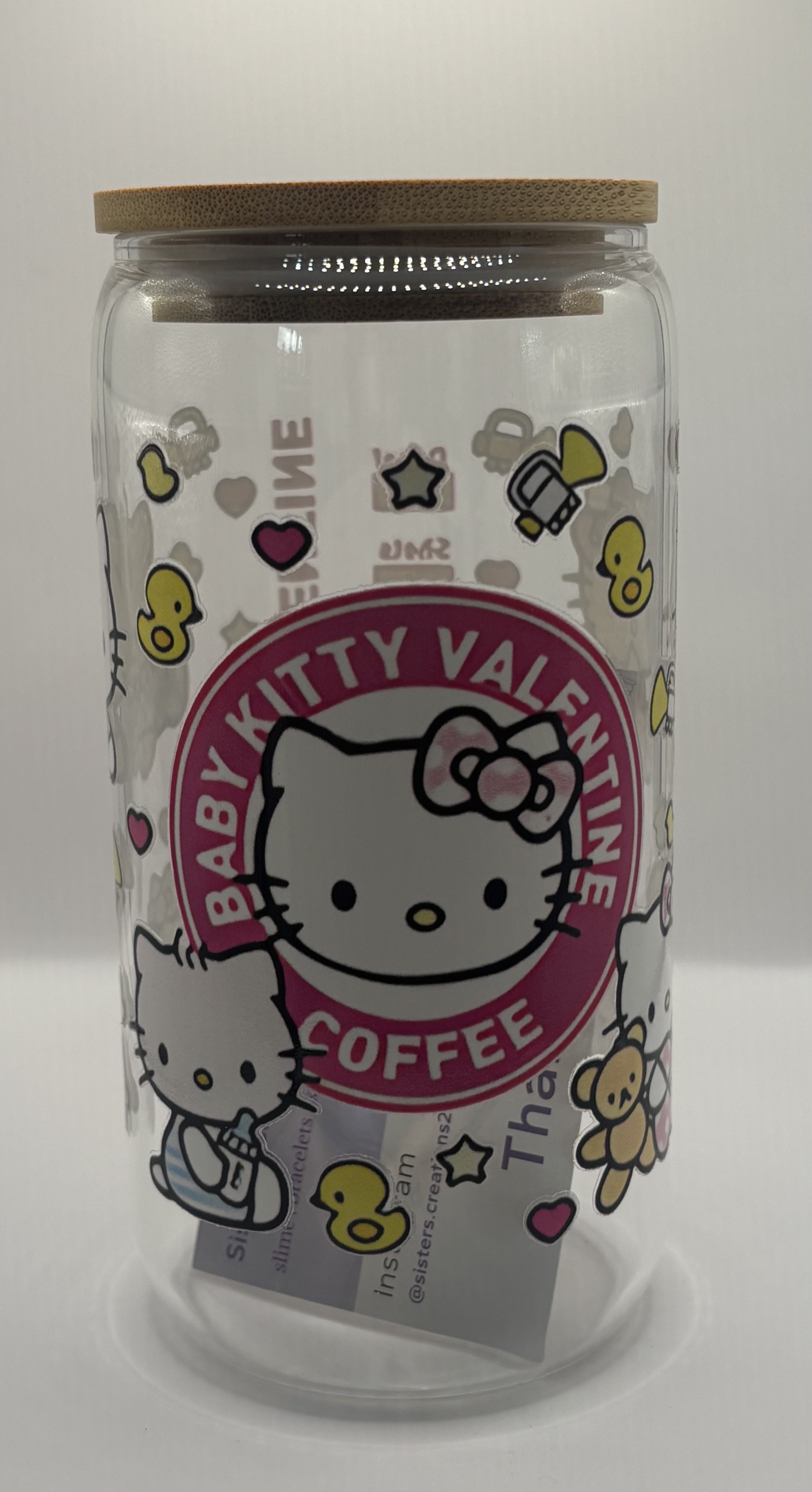Baby Hello Kitty Glass Cup 16oz