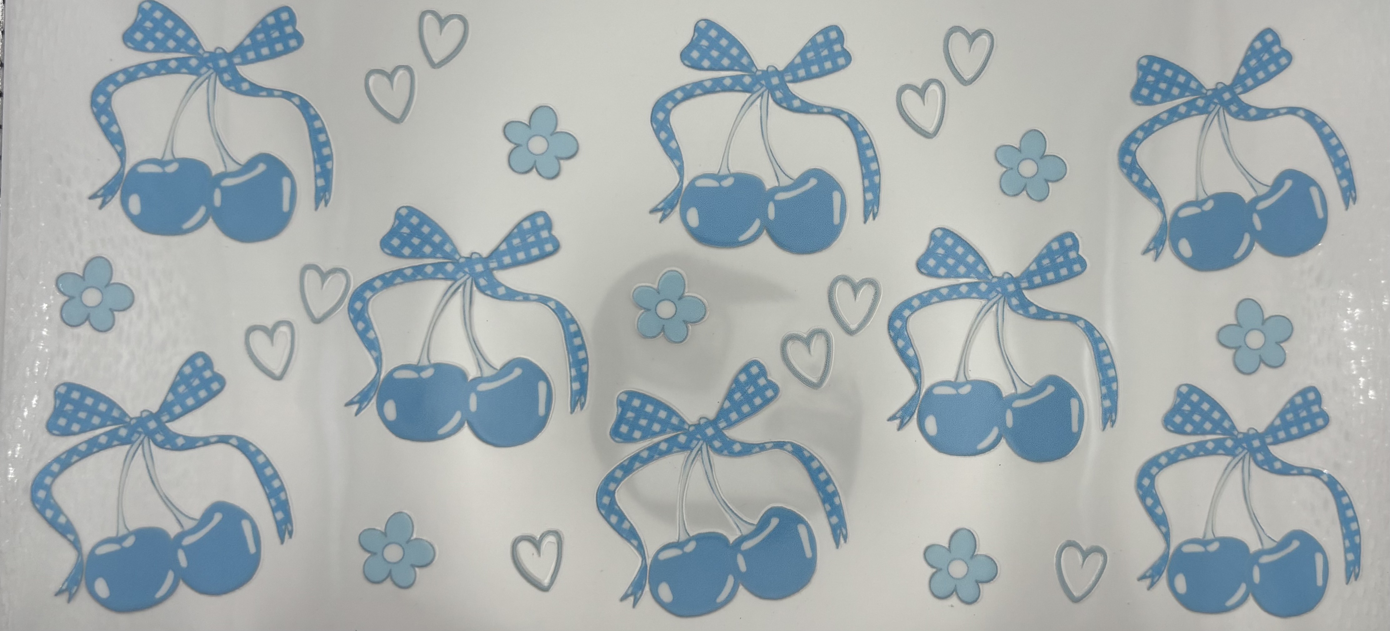 BLUE CHERRY BOW WRAP 16oz