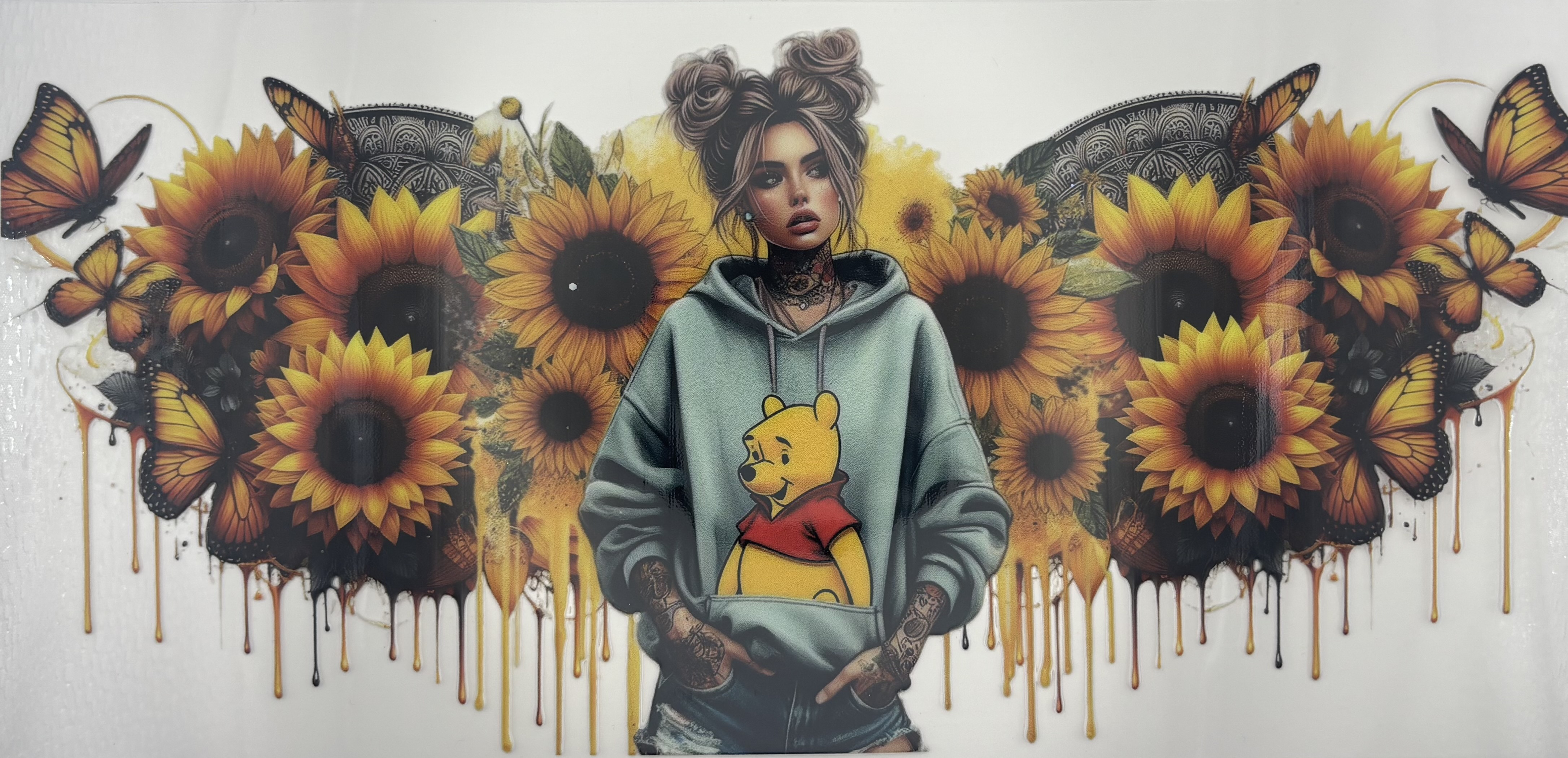 POOH BEAR GIRL WRAP 16oz