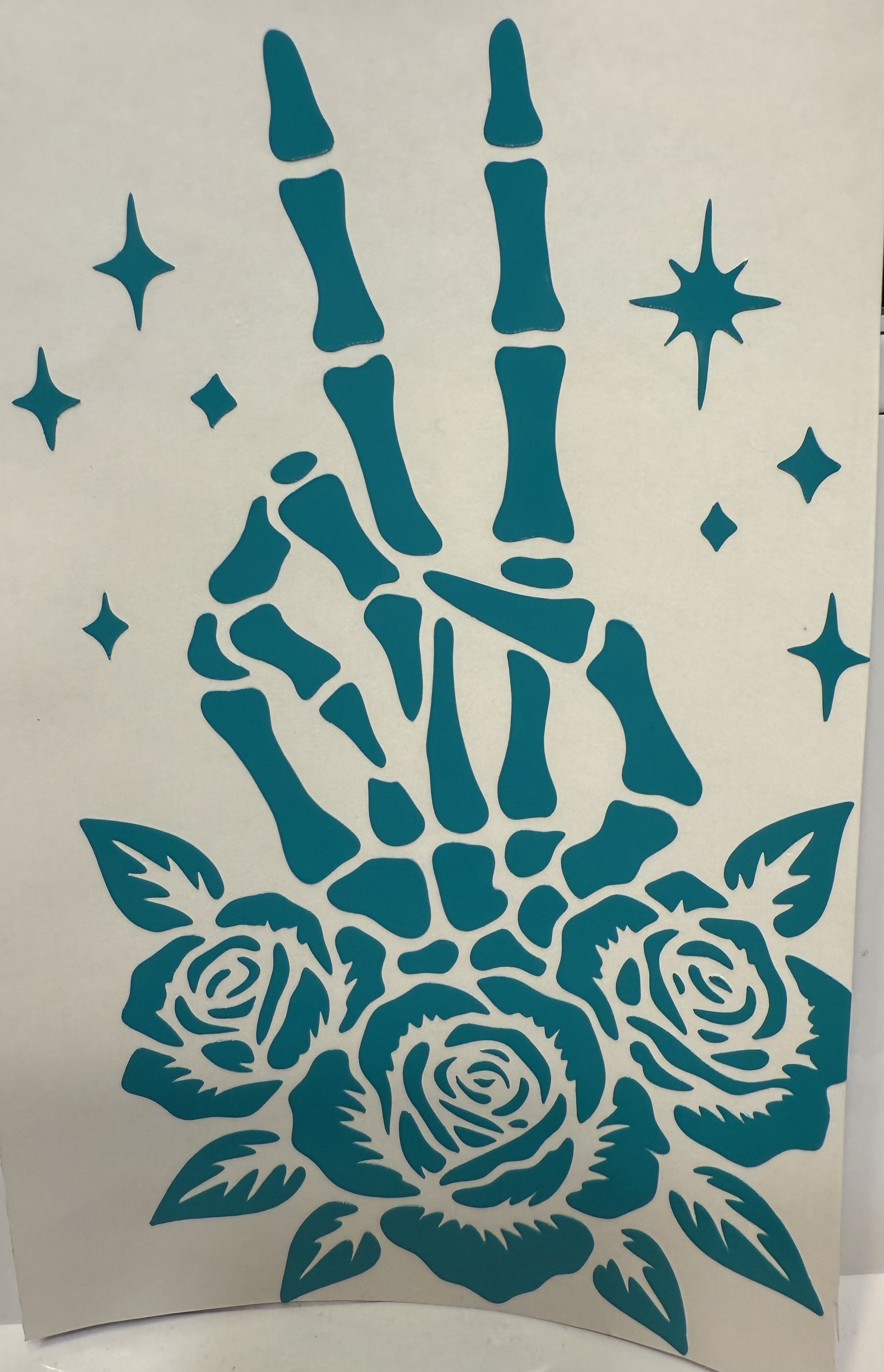 Peace Skeleton w/Flowers