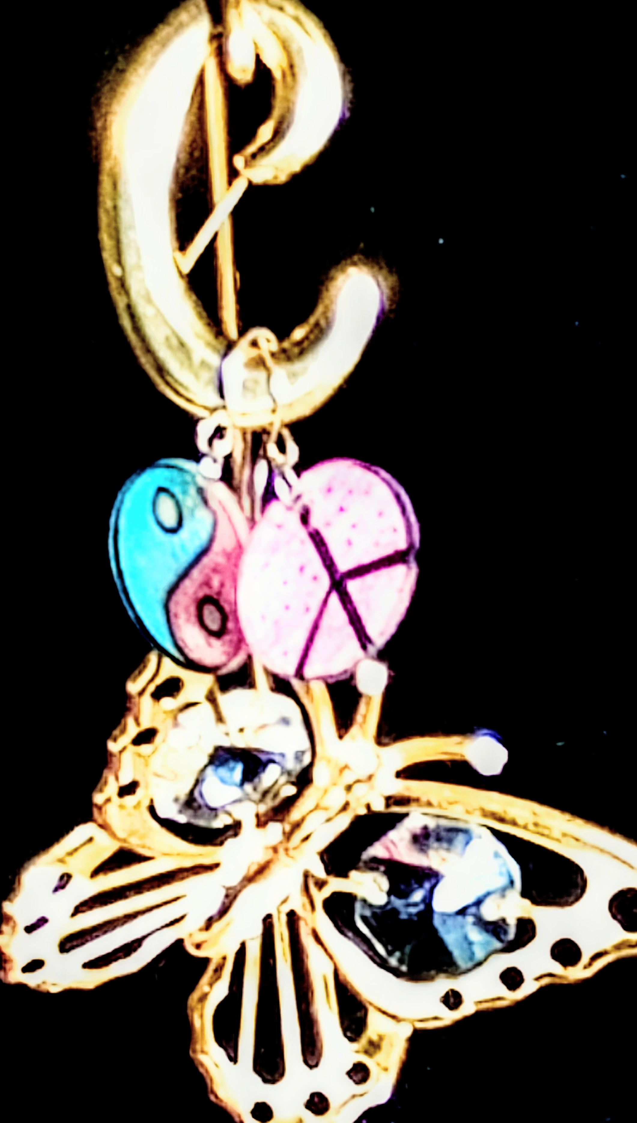 Childs Peace/Ying Yang Earrings