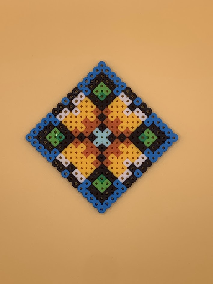 pixel flower coaster 2pc set