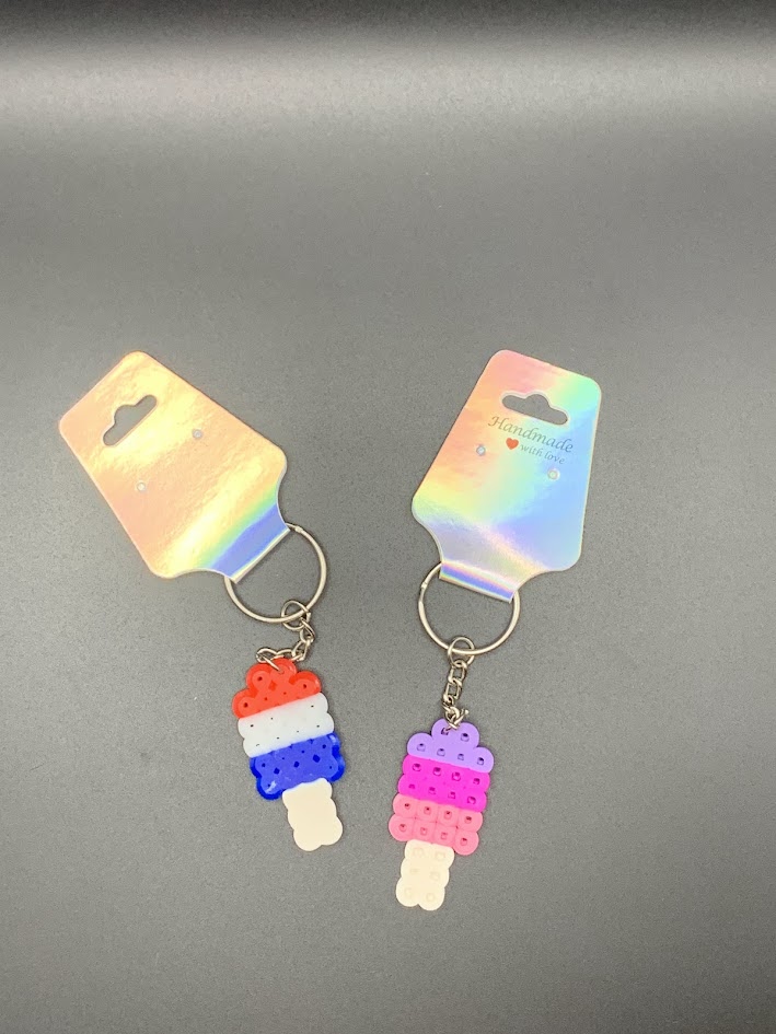 Popsicle key chain