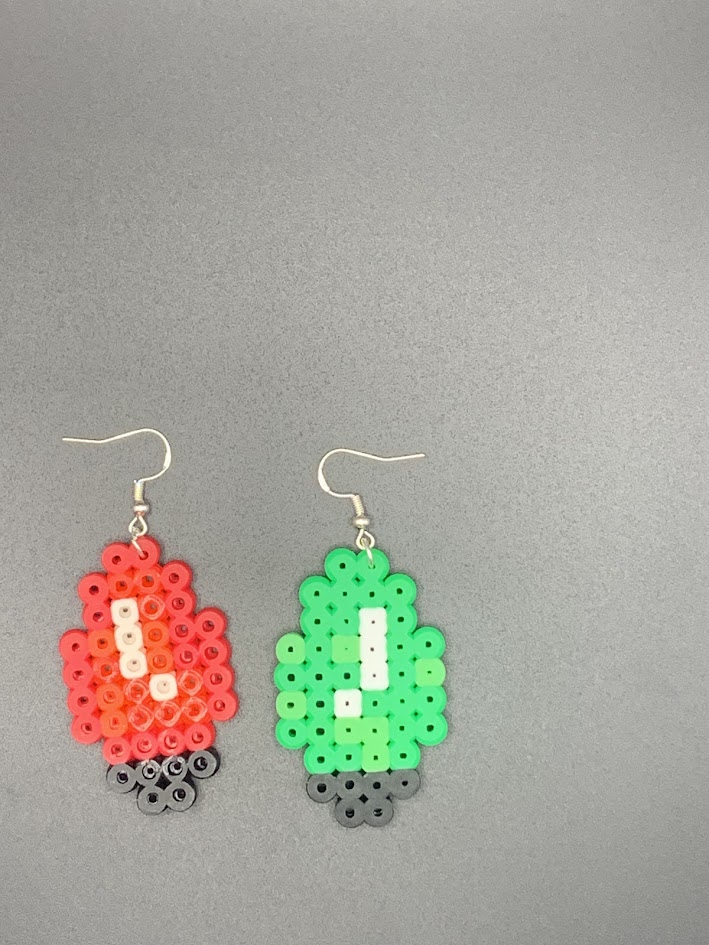 Christmas light earrings
