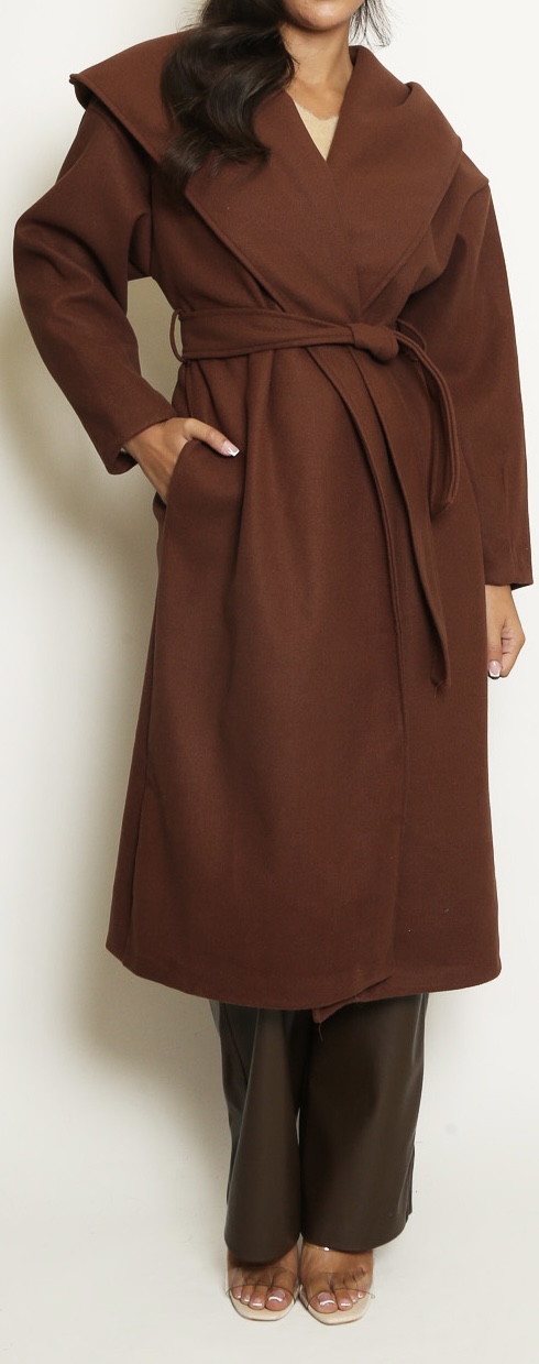 Chocolate Brown Duster Coat