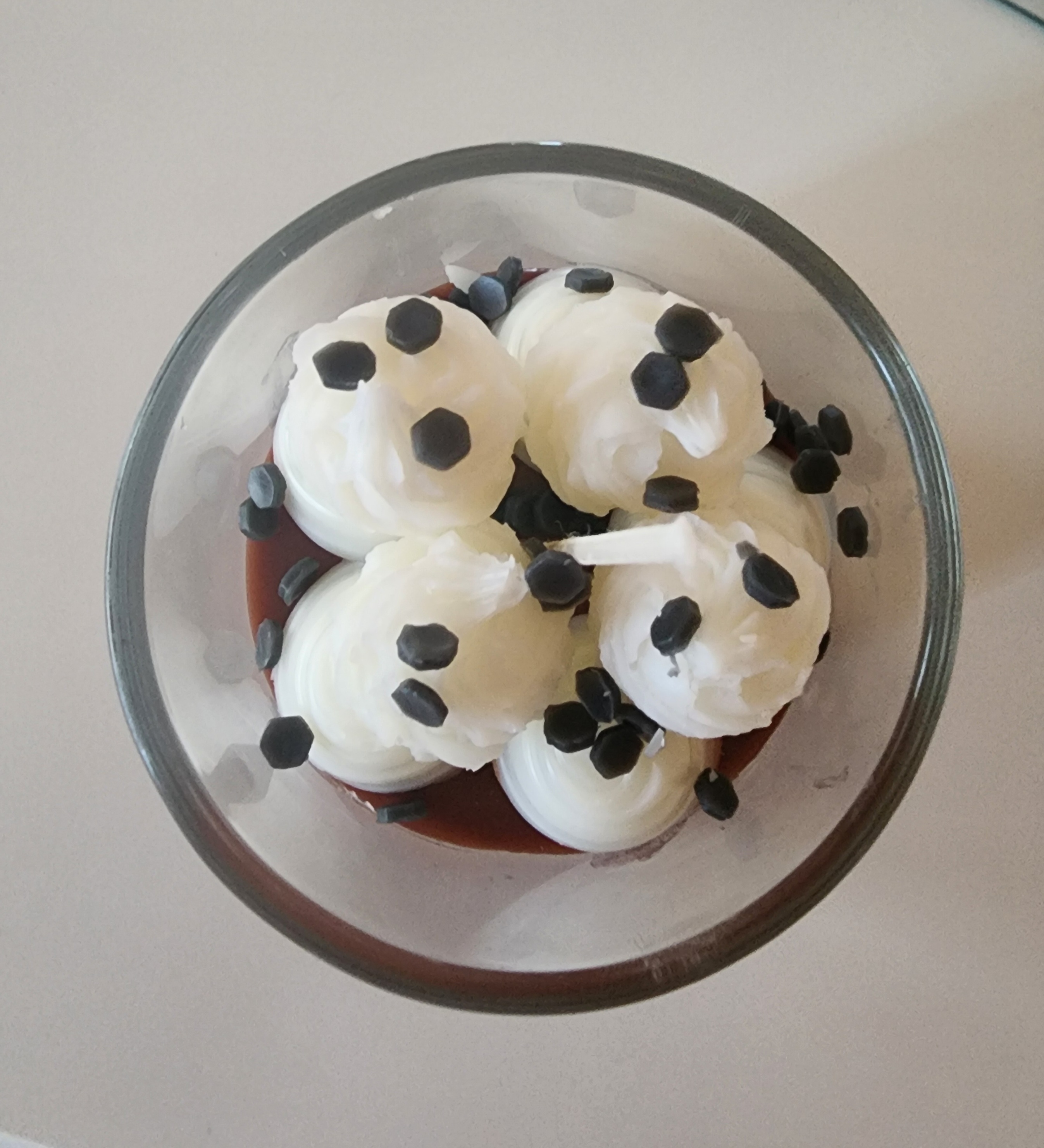 Mocha chip. Luxury candle