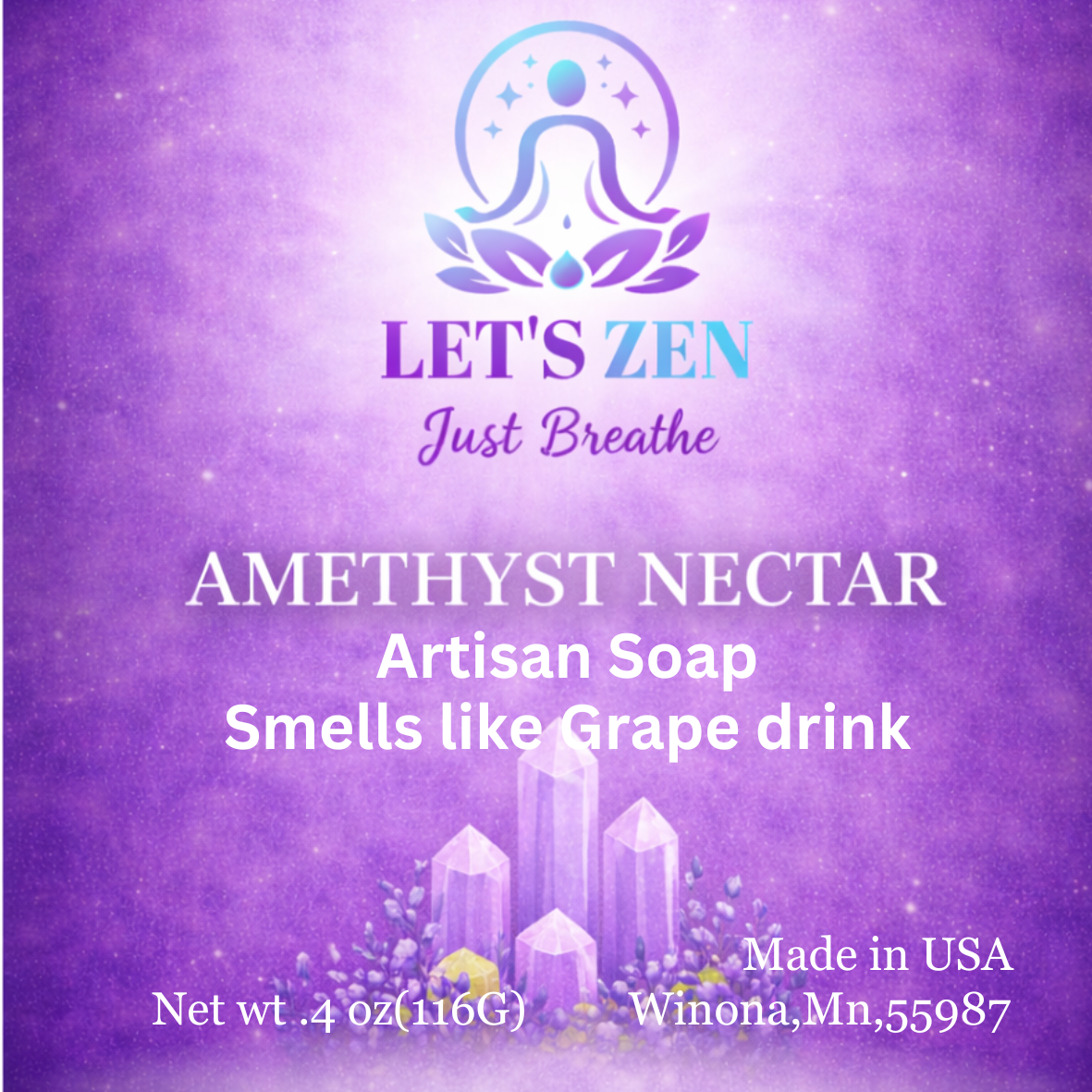 Amethyst Nectar Artisan soap