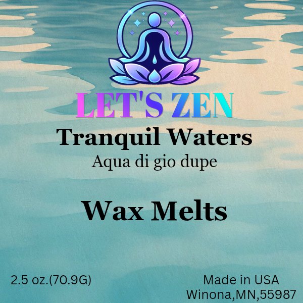 Tranquil waters luxury wax melts