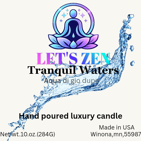 Tranquil Waters 10.oz luxury candle