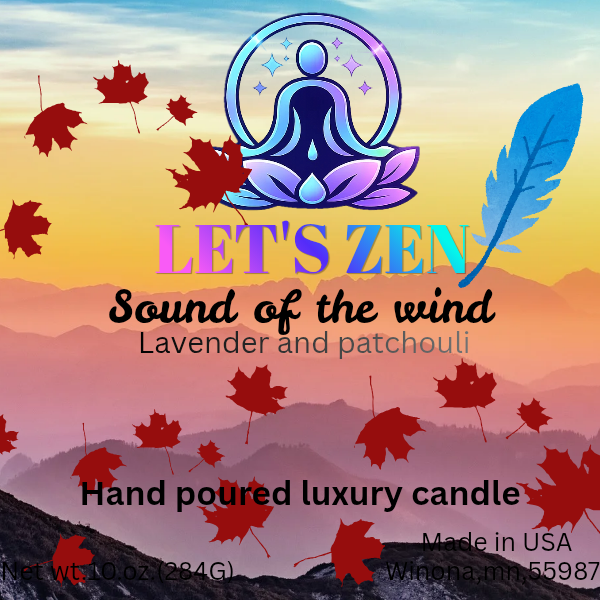 Sound of the wind  luxury candle