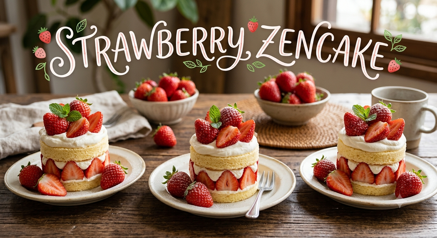 Strawberry zencake artisan soap