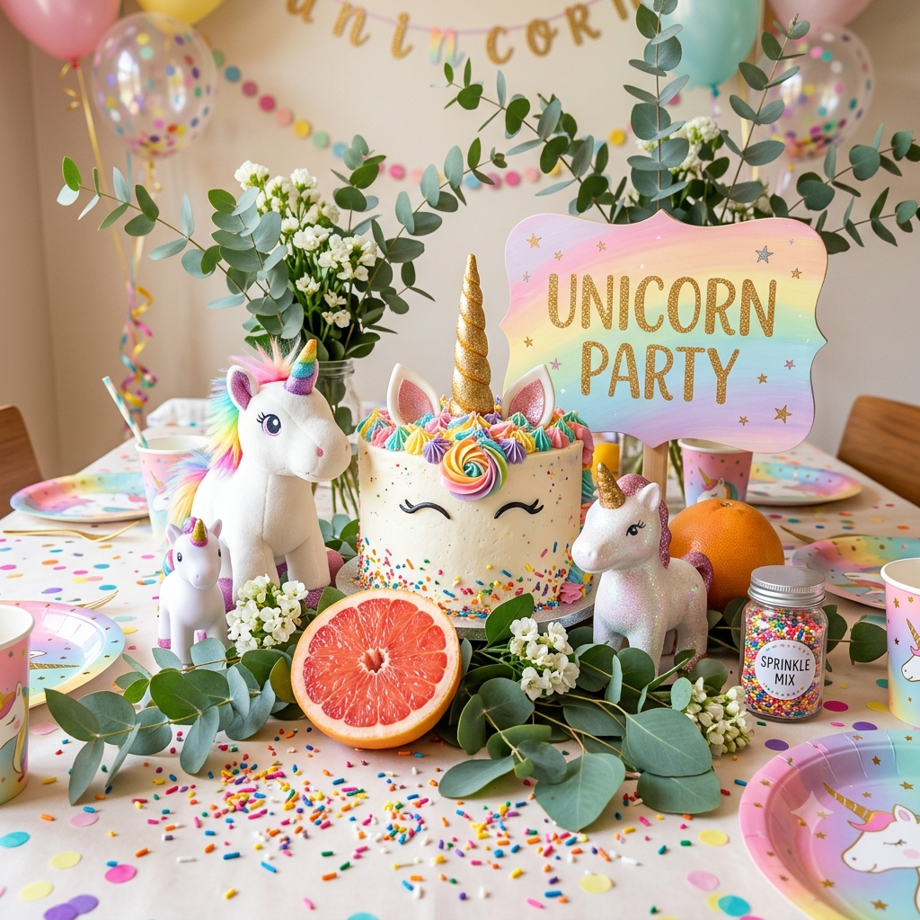 Unicorn party luxury candle 10 oz
