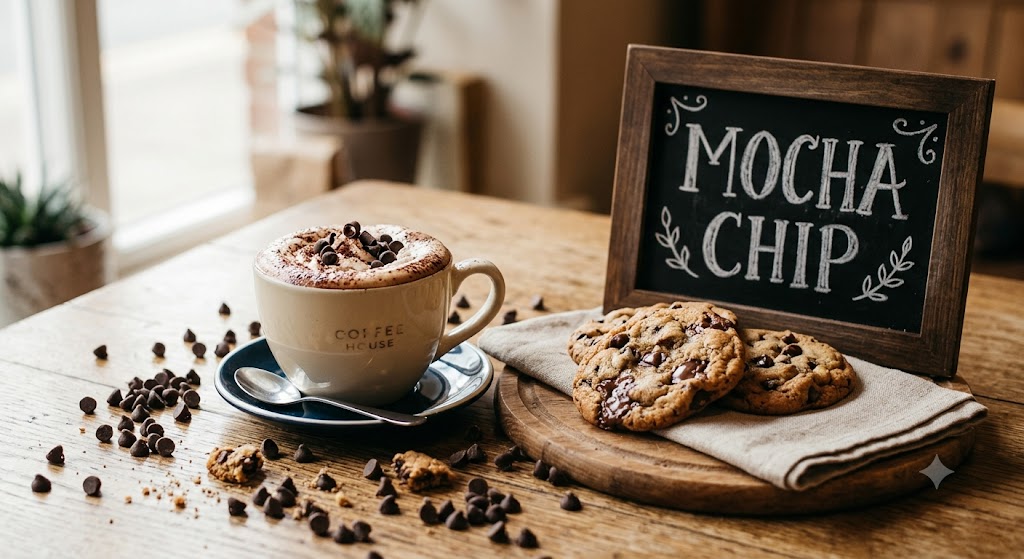 Mocha chip. Luxury candle