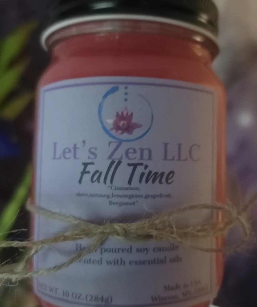 Fall time luxury candle