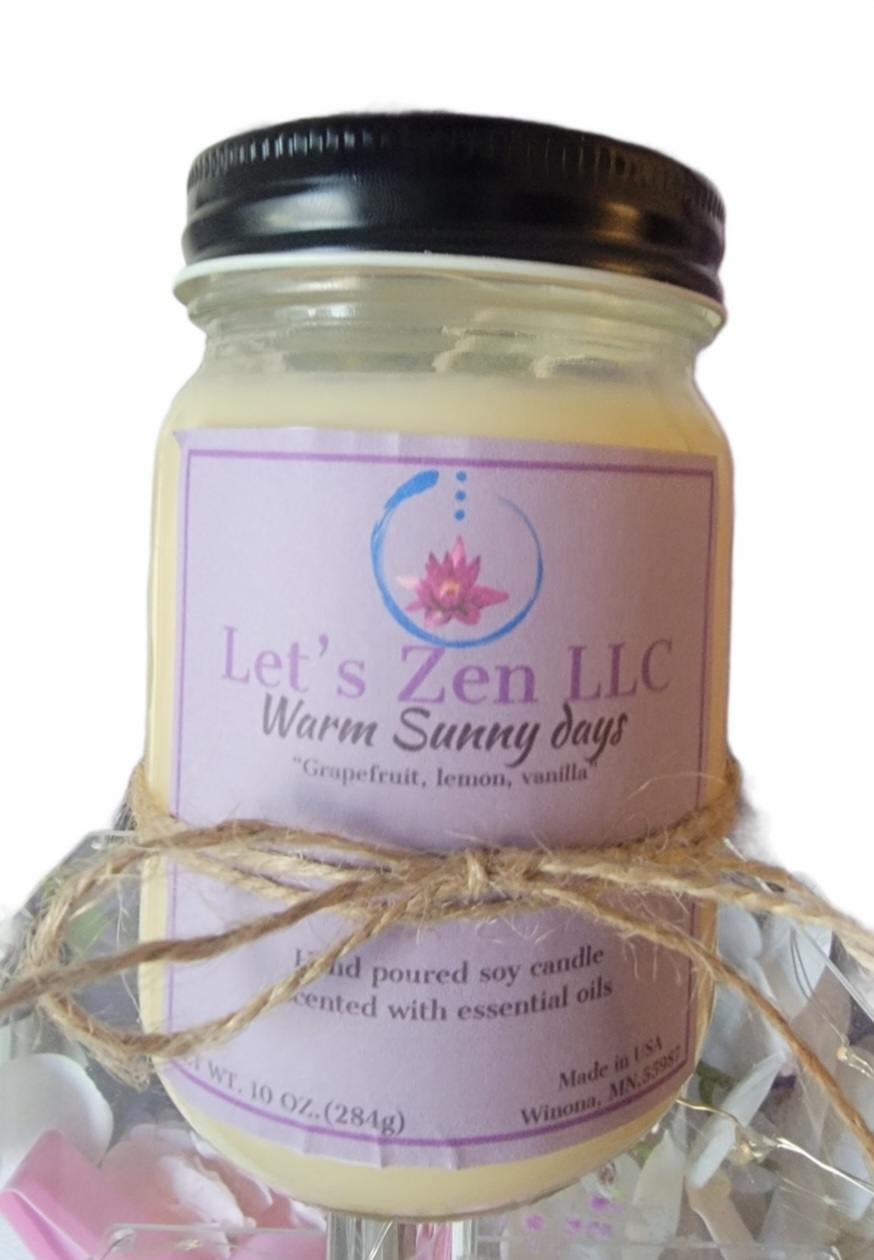 Warm sunny days luxury candle