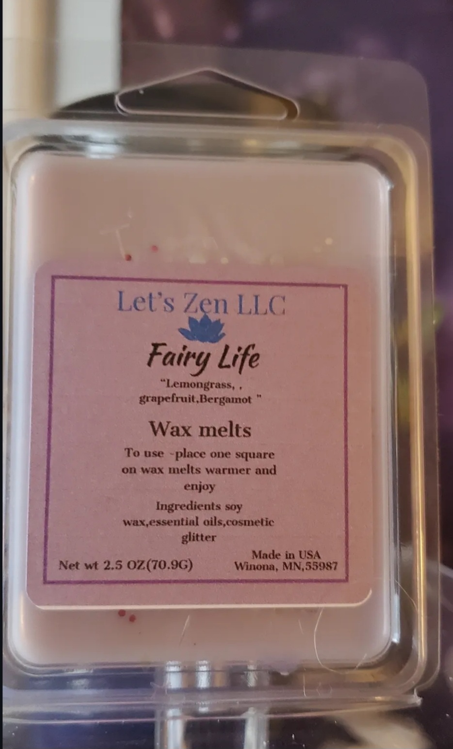 Fairy life luxury wax melt