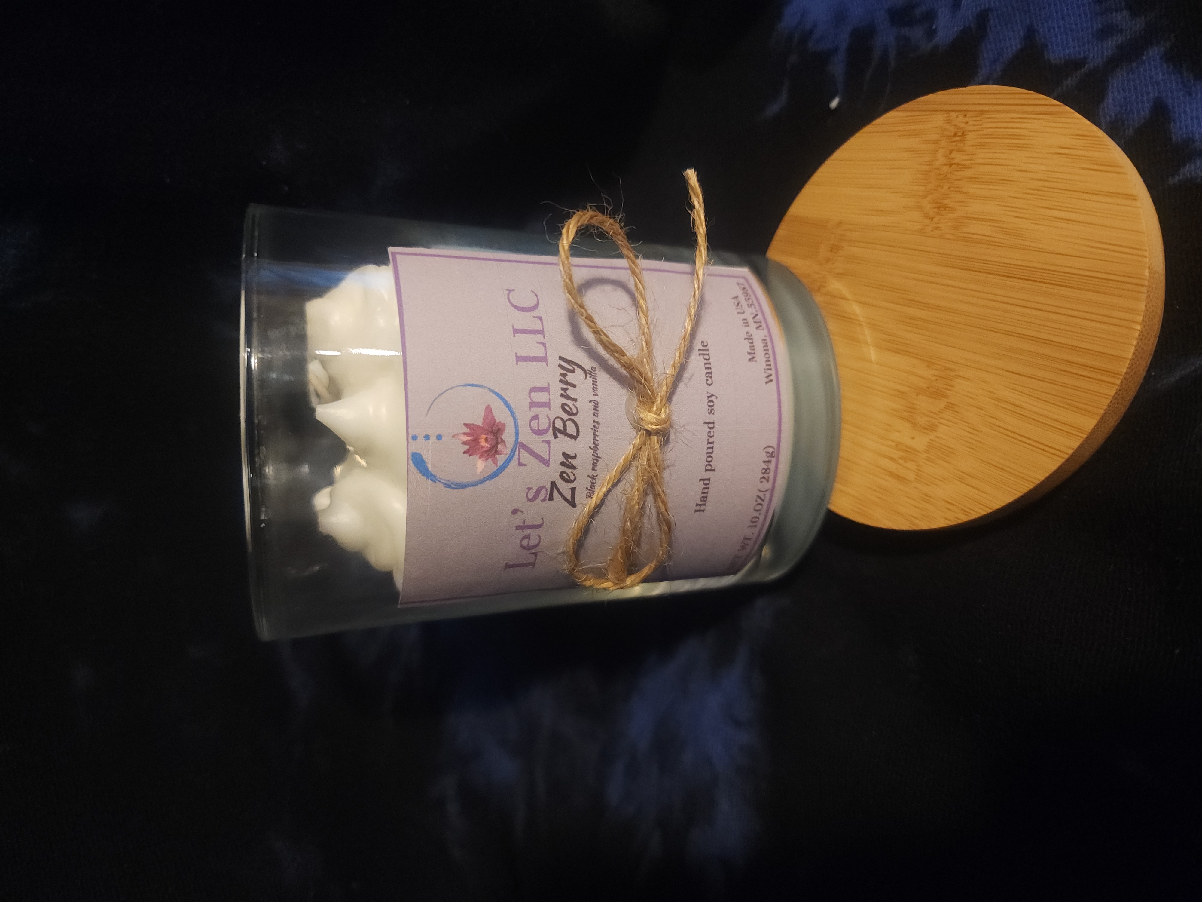 Zen Berry luxury candle