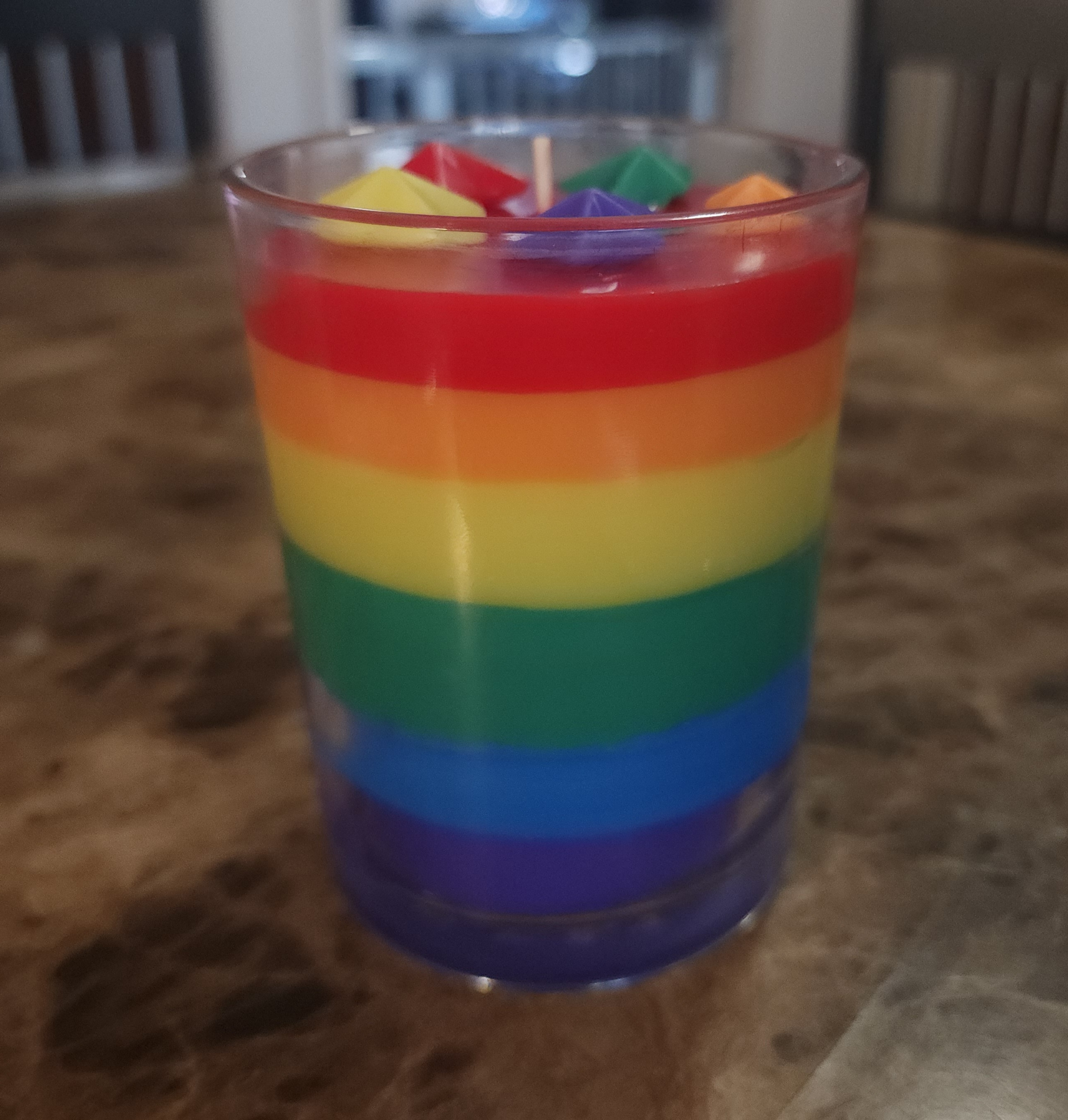 Rainbow vibes luxury candle